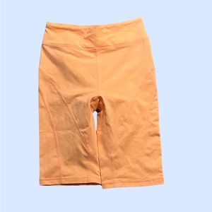 NWT free people movement biker shorts orange peach horizon size XS